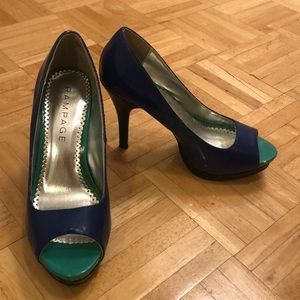 Blue heels